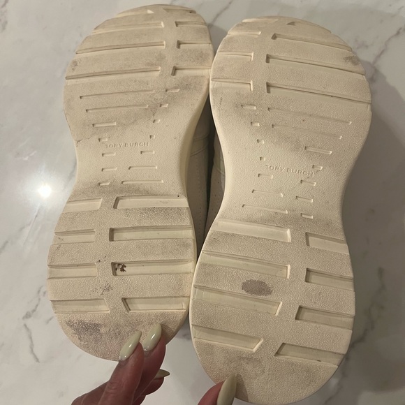 Tory Burch White Sneakers-Size 11 - Picture 7 of 11